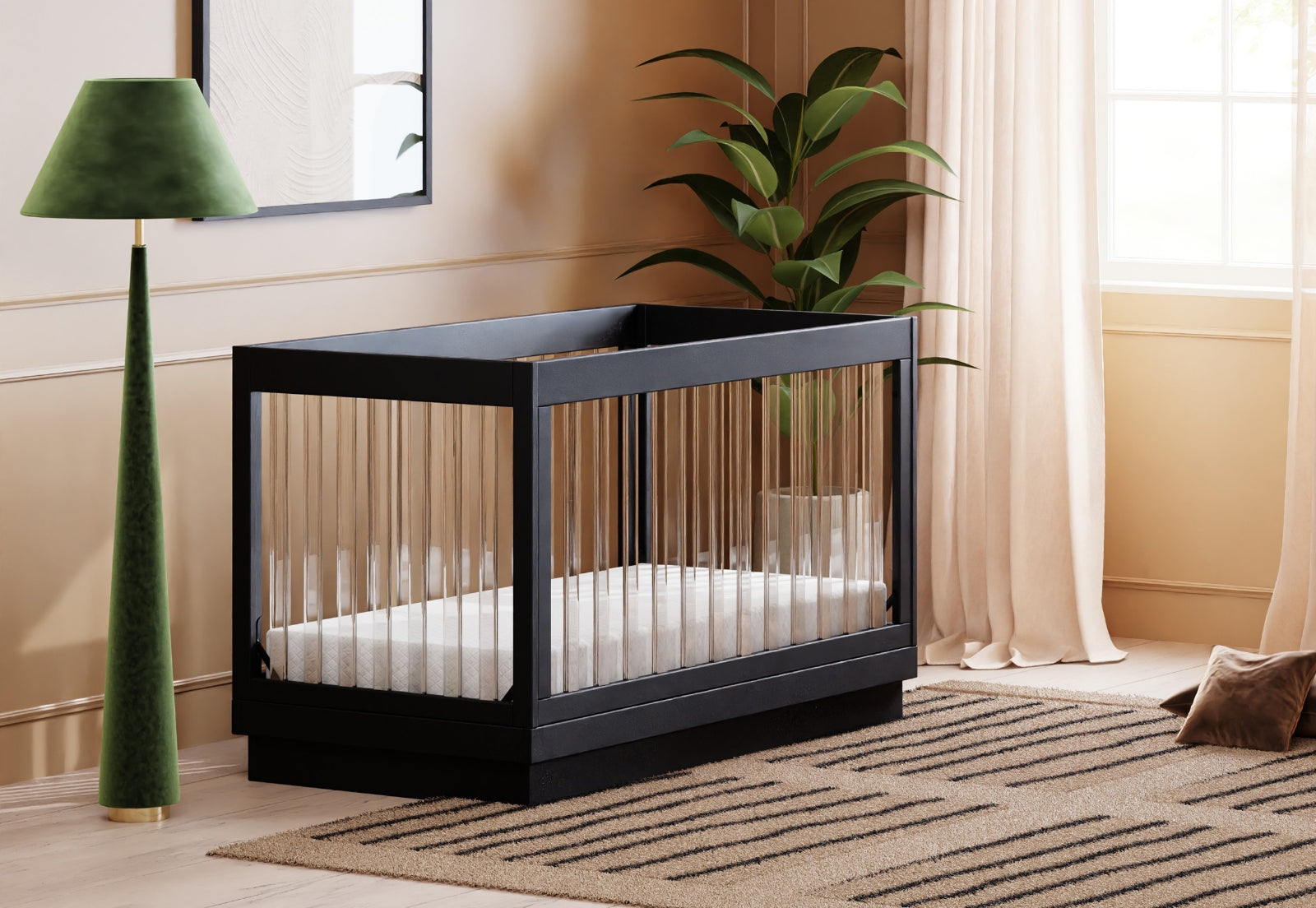 Harlow Acrylic Convertible Crib - Image 14