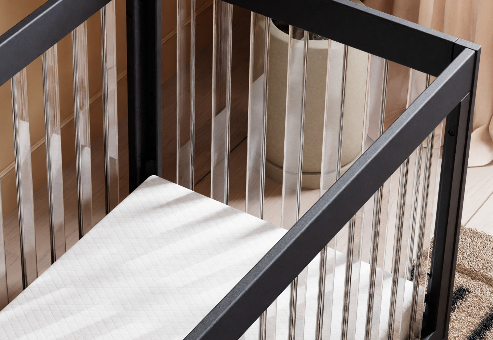 Harlow Acrylic Convertible Crib - Image 17