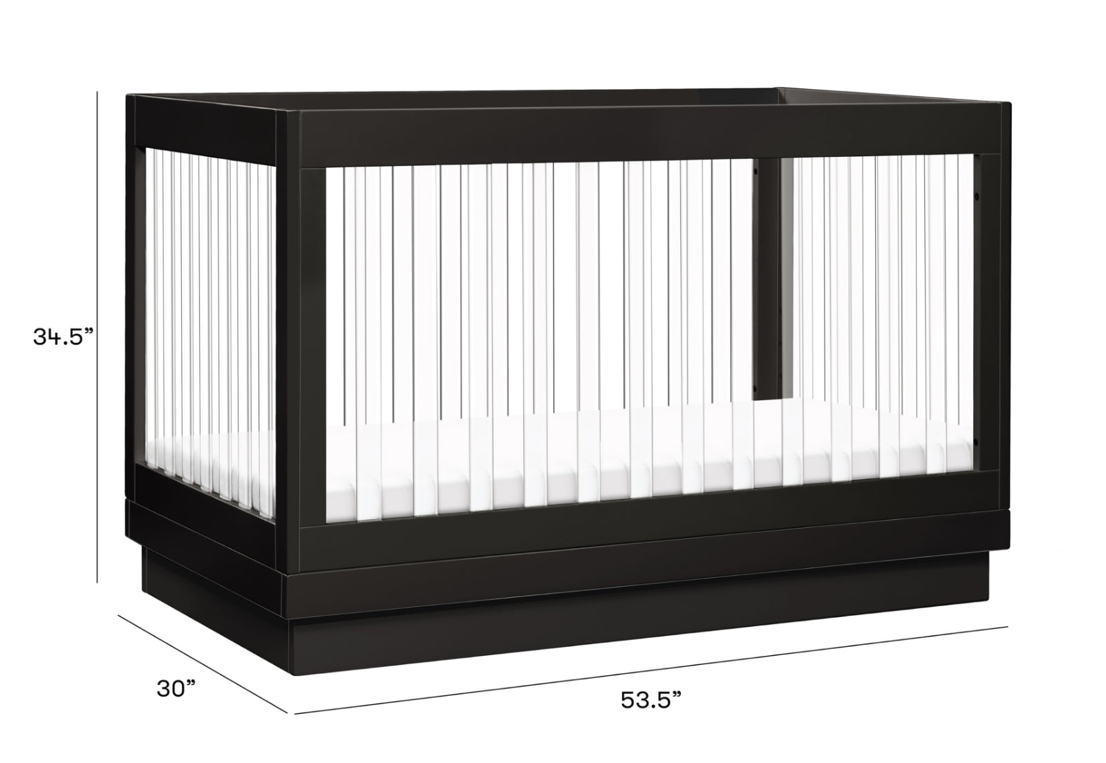 Harlow Acrylic Convertible Crib - Image 20