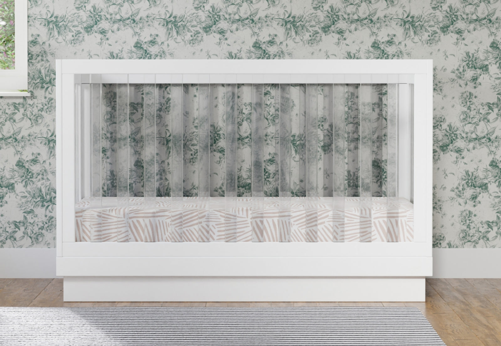 Harlow Acrylic Convertible Crib - Image 4