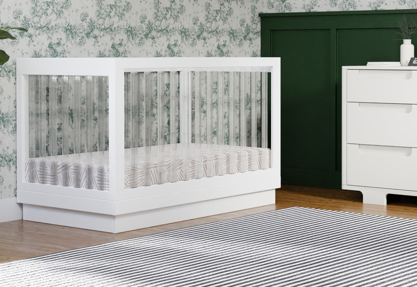 Harlow Acrylic Convertible Crib - Image 2