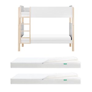 Tip Toe Bunk Bed & Kids' Twin Mattress Bundle